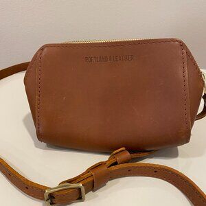 Portland Leather Honey Zip Tight Crossbody Belt Bag